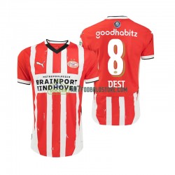 PSV Eindhoven Trøje Sergino Dest 8 Mænd Hjemmebane Fodboldsæt 2024-2025 Kortærmet