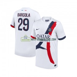 Paris Saint-Germain Trøje Bradley Barcola 29 Mænd Udebane Fodboldsæt 2024-2025 Kortærmet
