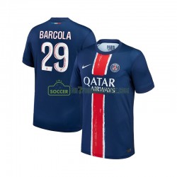 Paris Saint-Germain Trøje Bradley Barcola 29 Mænd Hjemmebane Fodboldsæt 2024-2025 Kortærmet