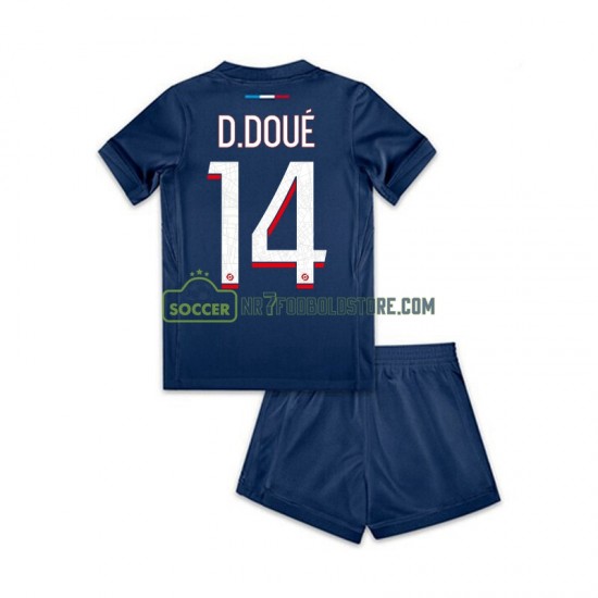 Paris Saint-Germain Trøje Desire Doue 14 Børn Hjemmebane Fodboldsæt 2024-2025 Kortærmet