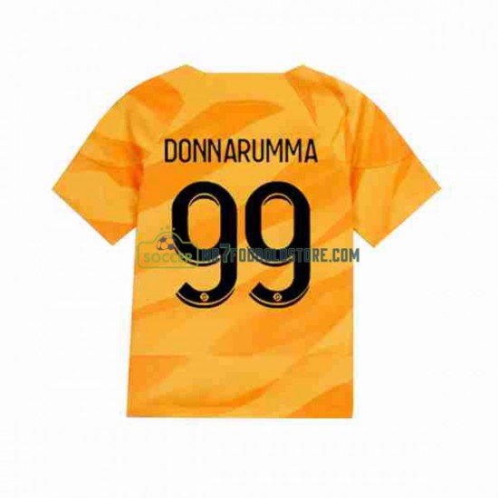 Paris Saint-Germain Trøje Donnarumma 99 Målmand Mænd Udebane Fodboldsæt 2023-2024 Kortærmet