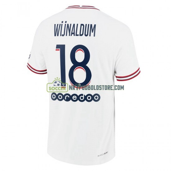 Paris Saint-Germain Trøje Georginio Wijnaldum 18 4 Valg Fodboldsæt 2021-2022 Kortærmet