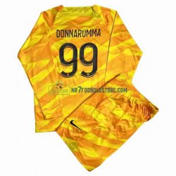 Paris Saint-Germain Trøje DONNARUMMA 99 Målmand Børn Udebane Fodboldsæt 2023-2024 Langærmet