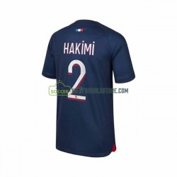 Paris Saint-Germain Trøje Hakimi 2 Mænd Hjemmebane Fodboldsæt 2023-2024 Kortærmet