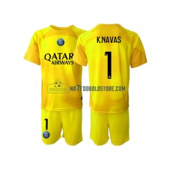 Paris Saint-Germain Trøje K.NAVAS 1 Målmand Børn 3. Valg Fodboldsæt 2022-2023 Kortærmet