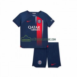 Paris Saint-Germain Trøje Børn Hjemmebane Fodboldsæt 2023-2024 Kortærmet