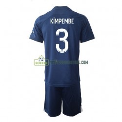 Paris Saint-Germain Trøje Kimpembe 3 Børn Hjemmebane Fodboldsæt 2022-2023 Kortærmet