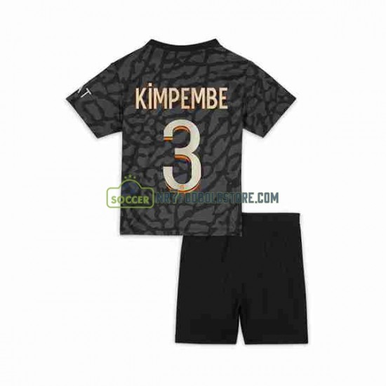 Paris Saint-Germain Trøje Kimpembe 3 Børn 3. Valg Fodboldsæt 2023-2024 Kortærmet