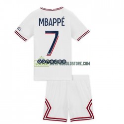 Paris Saint-Germain Trøje Kylian Mbappe 7 Børn 4 Valg Fodboldsæt 2021-2022 Kortærmet