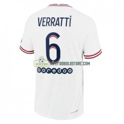 Paris Saint-Germain Trøje Marco Verratti 6 4 Valg Fodboldsæt 2021-2022 Kortærmet