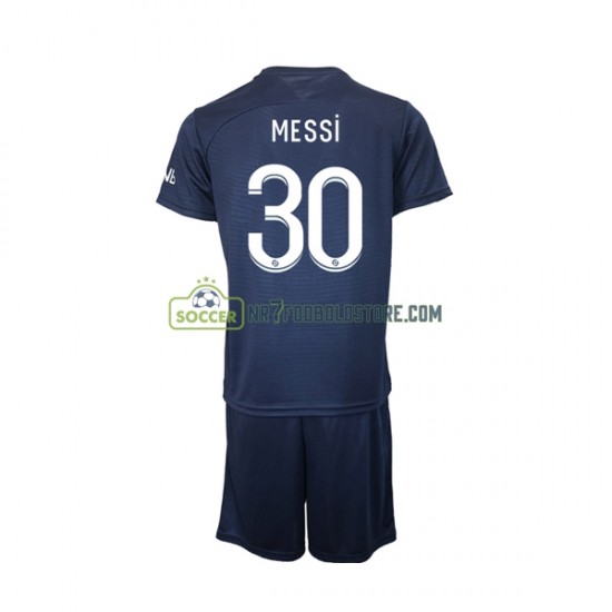 Paris Saint-Germain Trøje Messi 30 Børn Hjemmebane Fodboldsæt 2022-2023 Kortærmet