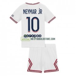 Paris Saint-Germain Trøje Germain Neymar Jr 10 Børn 4 Valg Fodboldsæt 2021-2022 Kortærmet