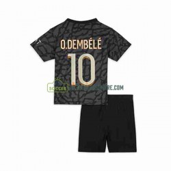 Paris Saint-Germain Trøje O.Dembele 10 Børn 3. Valg Fodboldsæt 2023-2024 Kortærmet