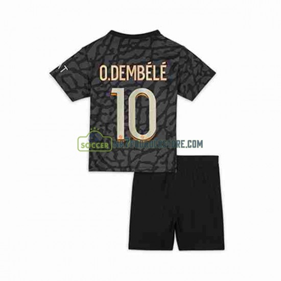 Paris Saint-Germain Trøje O.Dembele 10 Børn 3. Valg Fodboldsæt 2023-2024 Kortærmet