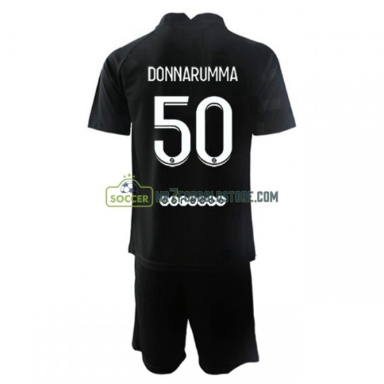 Paris Saint-Germain Trøje Målmand Gianluigi Donnarumma 50 Børn Udebane Fodboldsæt 2021-2022 Kortærmet 