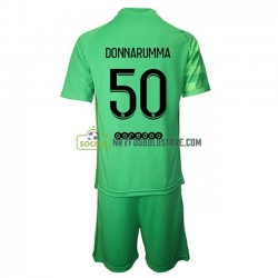 Paris Saint-Germain Trøje Målmand Gianluigi Donnarumma 50 Børn 3 Valg Fodboldsæt 2021-2022 Kortærmet 
