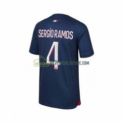 Paris Saint-Germain Trøje Sergio Ramos 4 Mænd Hjemmebane Fodboldsæt 2023-2024 Kortærmet