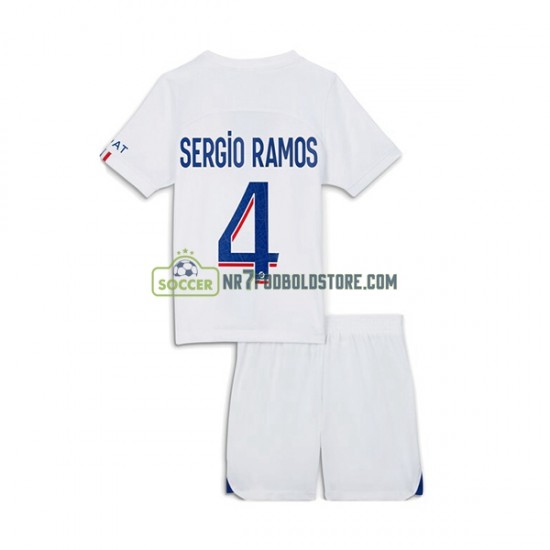 Paris Saint-Germain Trøje Sergio Ramos 4 Børn 3. Valg Fodboldsæt 2022-2023 Kortærmet