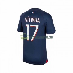Paris Saint-Germain Trøje Vitinha 17 Mænd Hjemmebane Fodboldsæt 2023-2024 Kortærmet