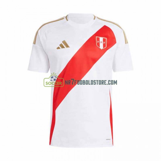 Peru Trøje Mænd Hjemmebane Fodboldsæt Copa America 2024 Kortærmet