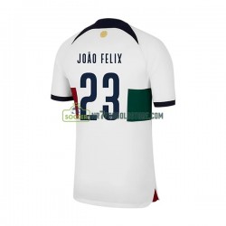 Portugal Trøje Joao Felix 23 Mænd Udebane Fodboldsæt VM i fodbold 2022 Kortærmet