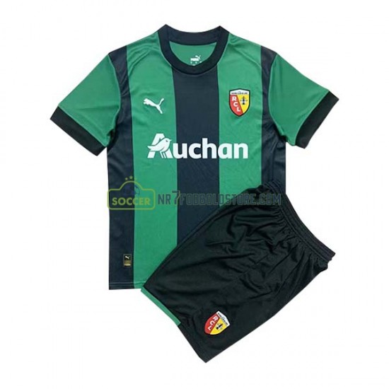 RC Lens Trøje Børn Udebane Fodboldsæt 2022-2023 Kortærmet