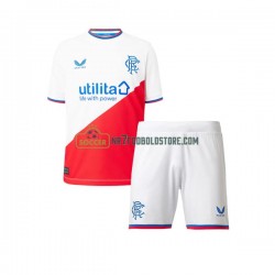 Rangers Trøje Børn Udebane Fodboldsæt 2022-2023 Kortærmet