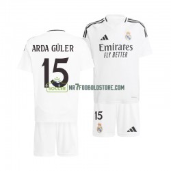 Real Madrid Trøje Arda Guler 15 Børn Hjemmebane Fodboldsæt 2024-2025 Kortærmet