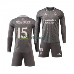 Real Madrid Trøje Arda Guler 15 Børn 3. Valg Fodboldsæt 2024-2025 Langærmet