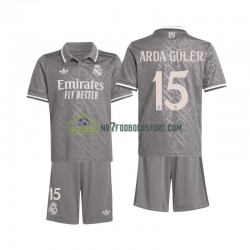 Real Madrid Trøje Arda Guler 15 Børn 3. Valg Fodboldsæt 2024-2025 Kortærmet