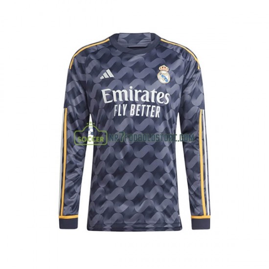 Real Madrid Trøje Mænd Udebane Fodboldsæt 2023-2024 Langærmet