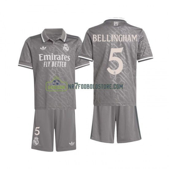 Real Madrid Trøje Bellingham 5 Børn 3. Valg Fodboldsæt 2024-2025 Kortærmet