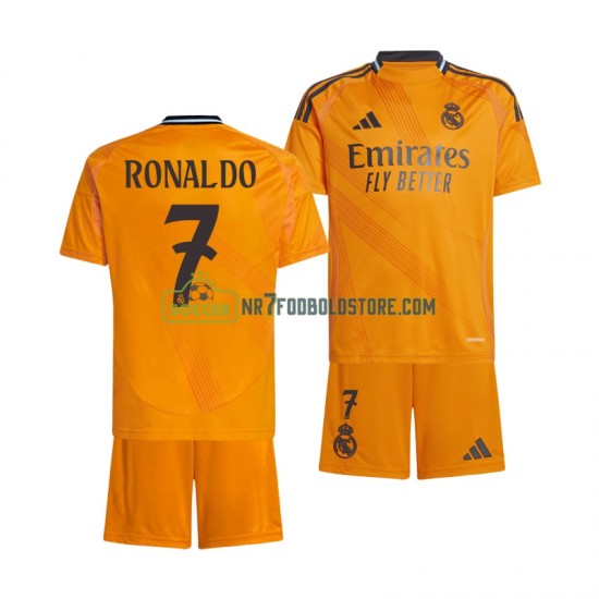Real Madrid Trøje Cristiano Ronaldo 7 Børn Udebane Fodboldsæt 2024-2025 Kortærmet