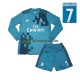 Real Madrid Trøje Cristiano Ronaldo 7 2017 Retro Børn 3. Valg Fodboldsæt Langærmet