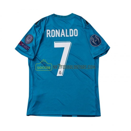 Real Madrid Trøje Cristiano Ronaldo 7 2017 Retro Børn 3. Valg Fodboldsæt Kortærmet