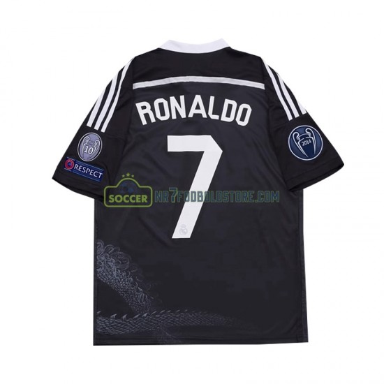 Real Madrid Trøje Cristiano Ronaldo 7 2014 Retro Mænd 3. Valg Fodboldsæt Kortærmet