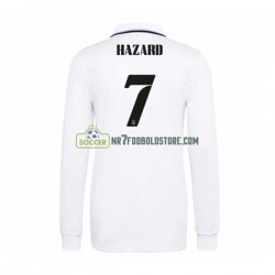 Real Madrid Trøje Eden Hazard 7 Mænd Hjemmebane Fodboldsæt 2022-2023 Langærmet