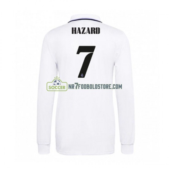 Real Madrid Trøje Eden Hazard 7 Mænd Hjemmebane Fodboldsæt 2022-2023 Langærmet