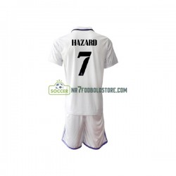 Real Madrid Trøje Eden Hazard 7 Børn Hjemmebane Fodboldsæt 2022-2023 Kortærmet