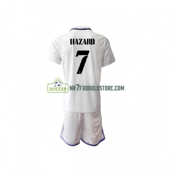 Real Madrid Trøje Eden Hazard 7 Børn Hjemmebane Fodboldsæt 2022-2023 Kortærmet