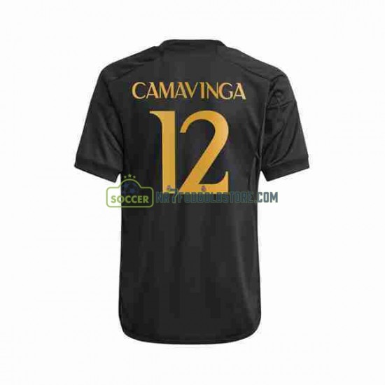 Real Madrid Trøje Eduardo Camavinga 12 Mænd 3. Valg Fodboldsæt 2023-2024 Kortærmet