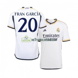 Real Madrid Trøje Fran Garcia 20 Mænd Hjemmebane Fodboldsæt 2023-2024 Kortærmet