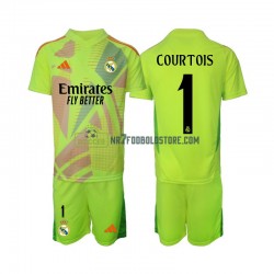 Real Madrid Trøje COURTOIS 1 Målmand Børn 4. Valg Fodboldsæt 2024-2025 Kortærmet