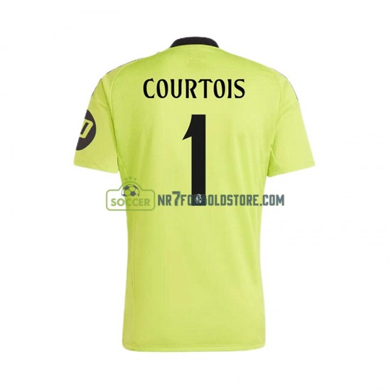 Real Madrid Trøje COURTOIS 1 Målmand Mænd 3. Valg Fodboldsæt 2024-2025 Kortærmet