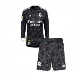 Real Madrid Trøje Målmand Børn Udebane Fodboldsæt 2022-2023 Langærmet
