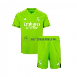 Real Madrid Trøje Målmand Børn Hjemmebane Fodboldsæt 2023-2024 Kortærmet