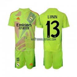 Real Madrid Trøje Lunin 13 Målmand Børn 4. Valg Fodboldsæt 2024-2025 Kortærmet