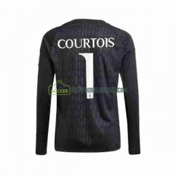 Real Madrid Trøje Thibaut Courtois 1 Målmand Mænd Udebane Fodboldsæt 2023-2024 Langærmet