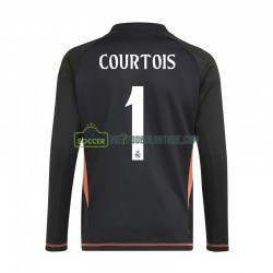 Real Madrid Trøje Thibaut Courtois 1 Målmand Mænd Udebane Fodboldsæt 2024-2025 Kortærmet