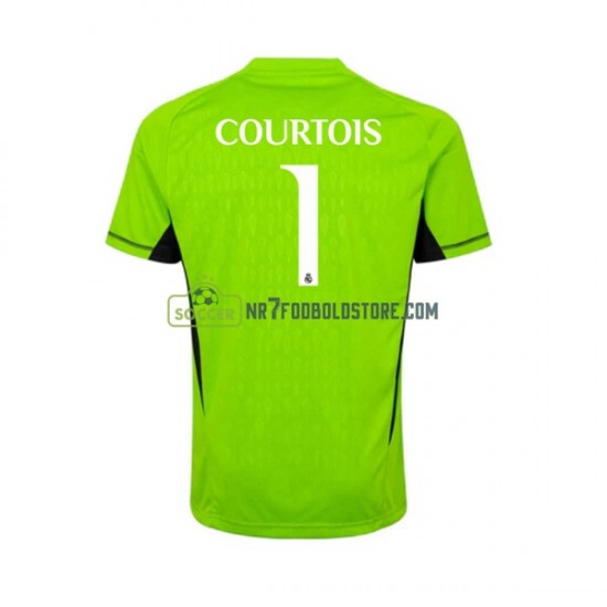 Real Madrid Trøje Thibaut Courtois 1 Målmand Mænd Hjemmebane Fodboldsæt 2023-2024 Kortærmet